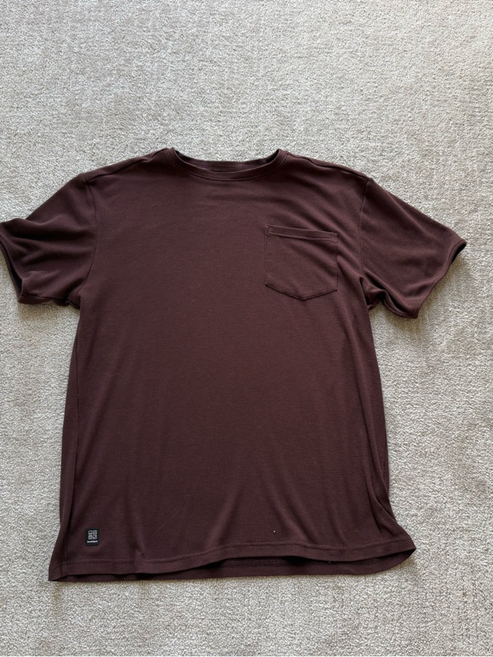 Men's Bearded Goat Waffle Knit Pocket Crew Neck T-Shirt